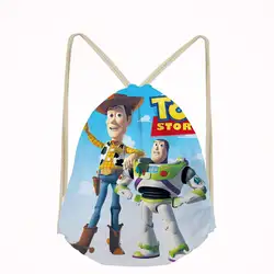 Милые 3D мультфильм Вуди История игрушек шнурок сумка-мешок для мальчиков и девочек школьная сумка для хранения на шнурке Малый Для мужчин
