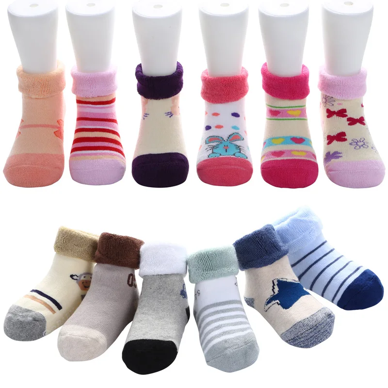 Toddler Baby Boy Girl Socks Cotton Children Floor Socks Anti-Slip Baby Step Sock