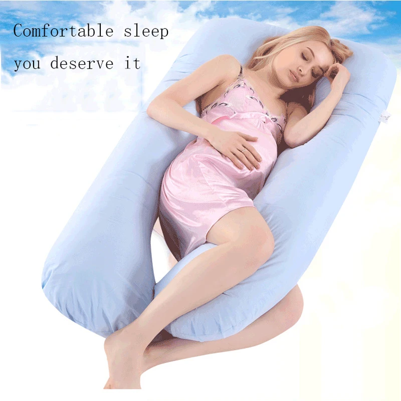 Online Baru Bersalin Besar U Berbentuk Tubuh Bantal Tubuh Kehamilan Bantal Side Sleeper Dapat Dilepas Penutup