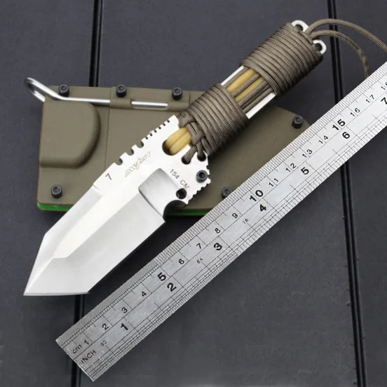 Brand Tough Guy DC7 fixed blade tactical knife camping hunting straight