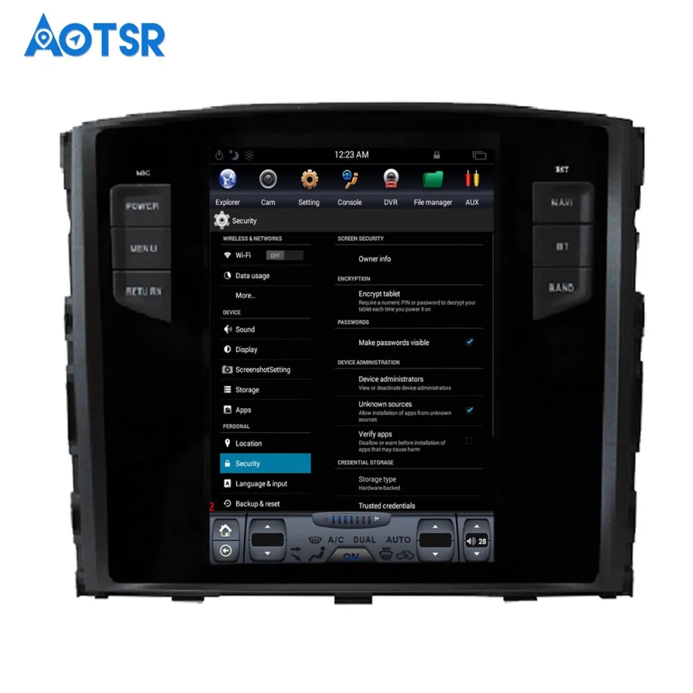 Flash Deal Android 7.1 Tesla style Car No DVD Player GPS Navigation For MITSUBISHI PAJERO V97 V93 Shogun Montero 2006+ headunit multimedia 1