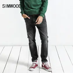 SIMWOOD 2019 весна зима новый джинсы для женщин для мужчин Slim Fit Мода отверстие джинсовые узкие рваные мотобрюки плюс размеры повседневное NC017015
