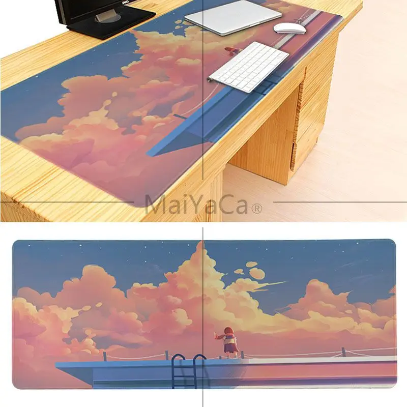 MaiYaCa мой любимый вид на заднюю часть девушки DIY Дизайн Шаблон игра защелка для мыши компьютер коврик для мыши лучшие коврики для геймера подарок