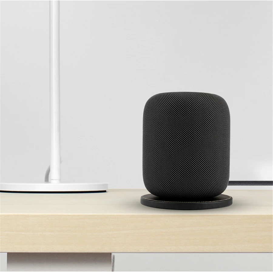 Противоскользящие защитная накладка для Apple Homepod Интеллектуальные Bluetooth Динамик Водонепроницаемый искусственная кожа Стенд Портативный