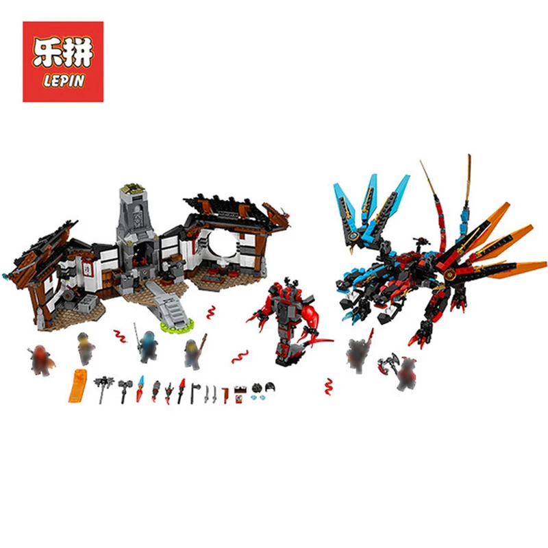 

In Stock Lepin Sets Ninjagoed Figures 06041 1158Pcs Dragon's Forge Model Building Kits Blocks Bricks Educational Kids Toys 70627