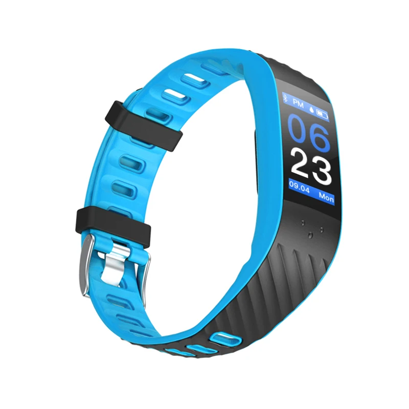 SmartBnad Sky Blue Умный Браслет P4, спортивный Bluetooth браслет, монитор сердечного ритма, часы, фитнес-трекер, умный браслет для мужчин, женщин, детей - Цвет: SmartBnad Sky Blue