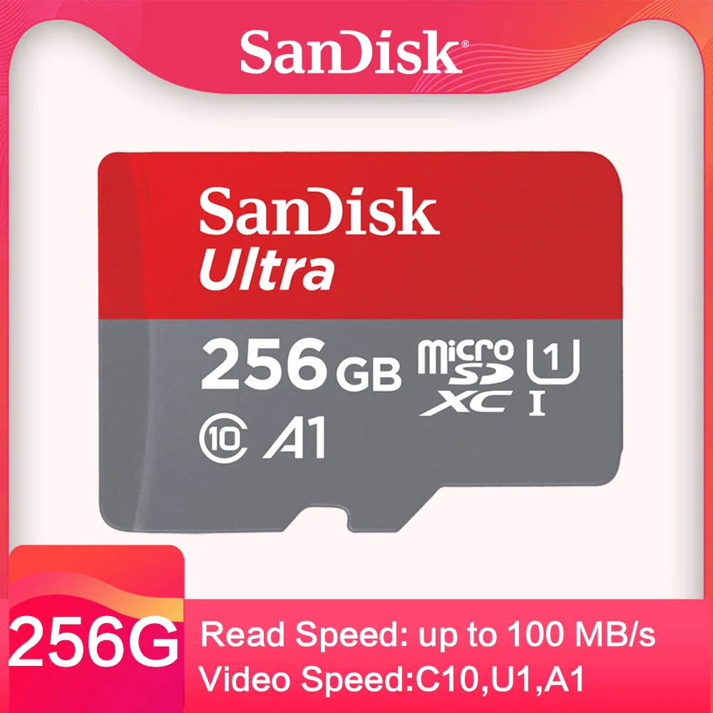 Карта памяти SanDisk Ultra SDXC UHS-I micro SD класс 10 120 м/с A1 256 ГБ 16 32 64 128 512 TF-карта | Компьютеры