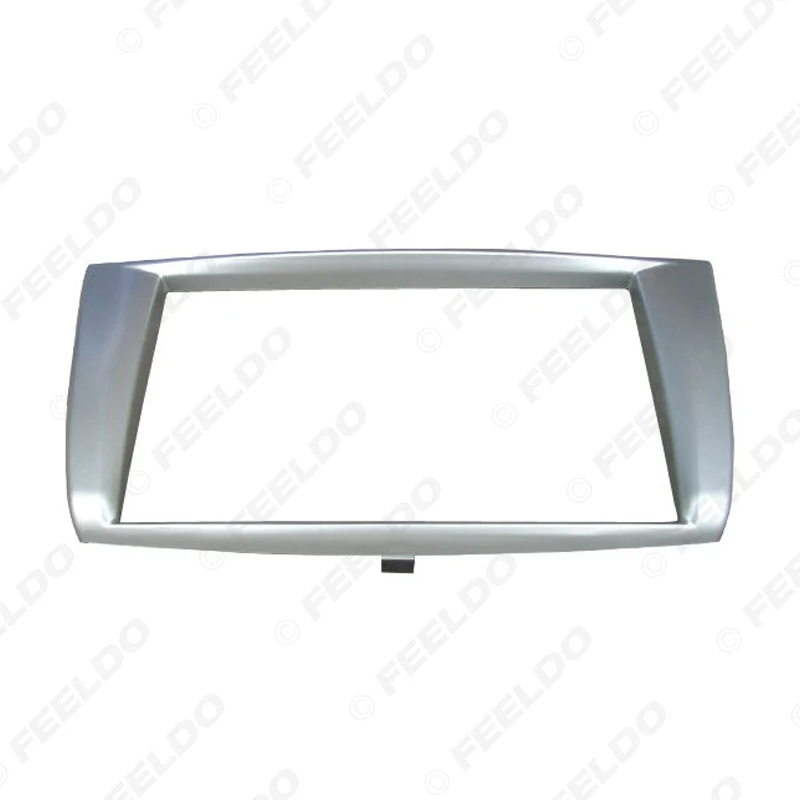FEELDO 2Din DVD/CD/Радио Стерео передняя рамка Панель для mitsubishi, Proton Persona лампа Gen II и установка рамы Даш фасции Наборы серебро