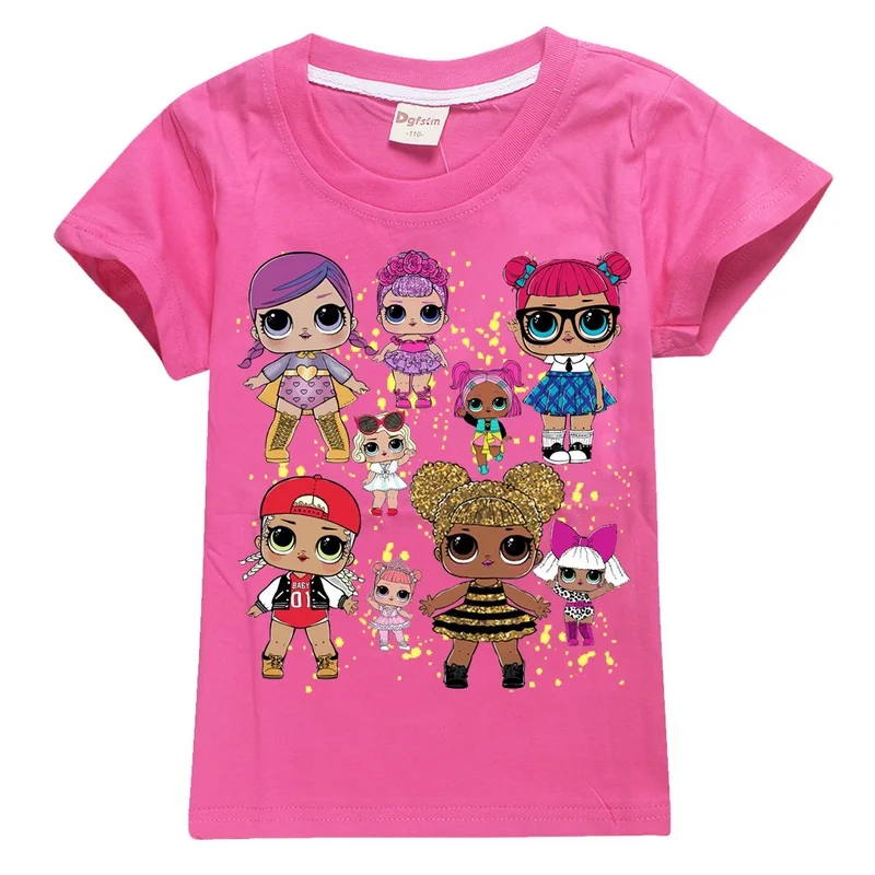 New Summer Brand Children T Shirts for baby girl clothes Boys Summer Top Tees Pink Kids T-shirts Clothing