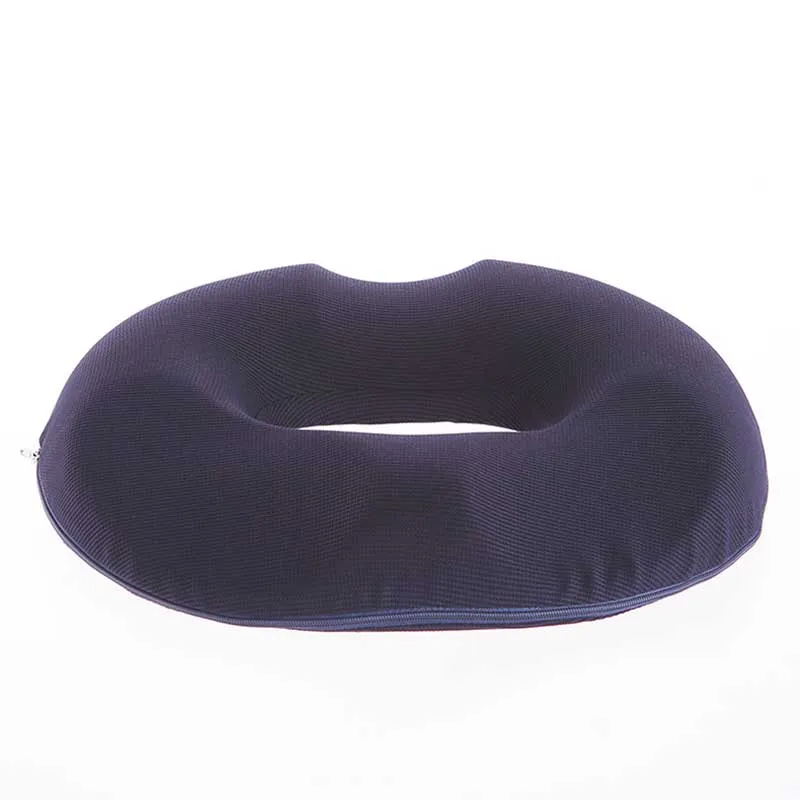 Navy blue Анти-геморрой массажное сиденье Подушка хип пуш-ап Йога ортопедическая комфортная Пена Задняя Кость подушка автомобиля офисное кресло подушка сиденья - Цвет: Navy blue