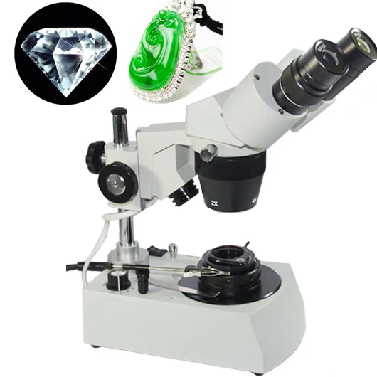 20X 40X Stereo Binocular Microscope for Diamonds Emerald Sapphire