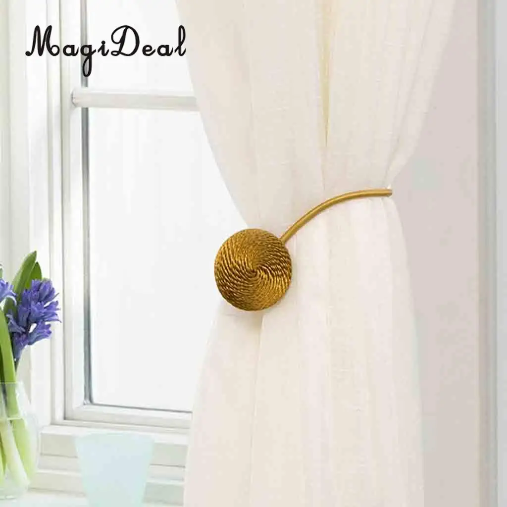 1 Pair Magideal Nordic Simple Style Magnetic Curtain Blind Buckkle Clips Tiebacks Holder