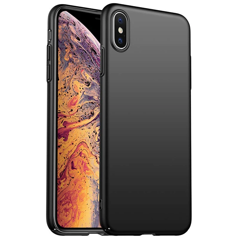 Case For Iphone Xs Max XR Cover Hard Plain Shockproof PC Anti-fingerprint Comfort Button iphone | Мобильные телефоны и