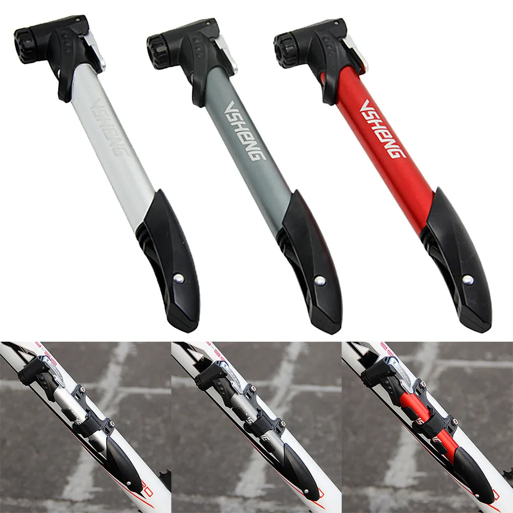 

Portable Bike Bicycle Aluminum Ball Tire Hand High Pressure Inflator Cycling Hand Air Ball Tire Inflator MTB Mountain Bike