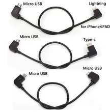 Type-c Android Micro USB Fits IOS Lighting Data Cable Line for DJI SPARK/ MAVIC PRO Controller/ Samsung/ iPhone/ iPad/ Tablets