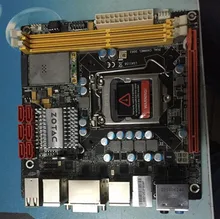 Подержанные оригинальная для zotac h55 itx 1156 ddr3 материнская плата 17*17 wi-fi для intel h55 mini-itx htpc материнская плата