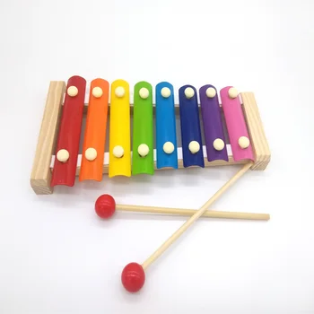 

Wholesale Learning&Education Wooden For Children Kid Musical Toys Wood instruments Wisdom Juguetes 8-Note Music Instrument