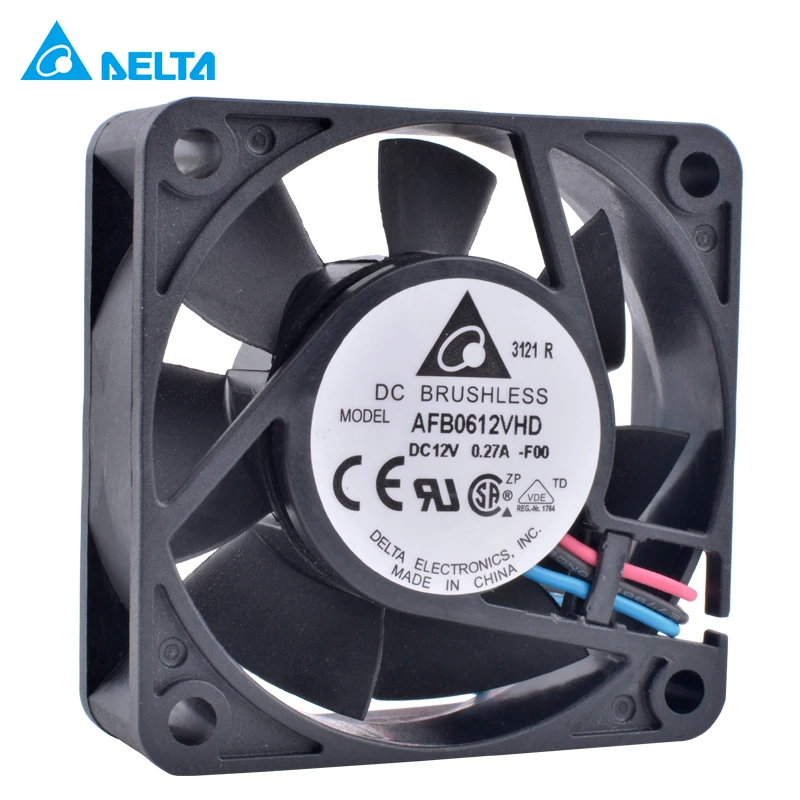 

AFB0612VHD-F00 6cm 60mmfan 6020 60x60x20mm 12V 0.27A 3pin speed monitoring double ball air volume cooling fan