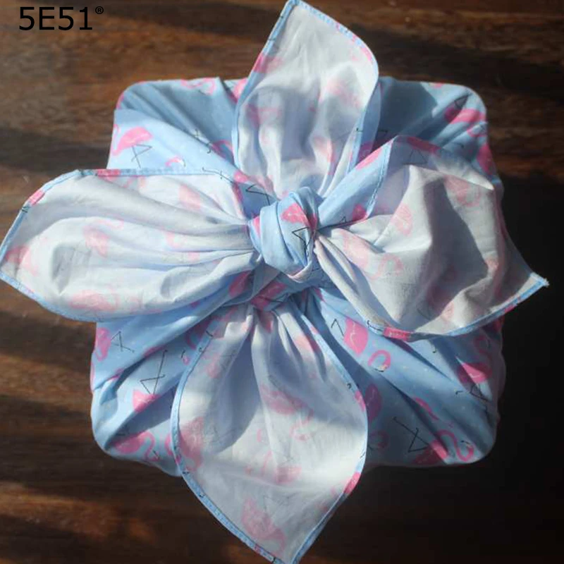 Japanese style table cloth furoshiki cotton / sakura rabbit printed /Many uses
