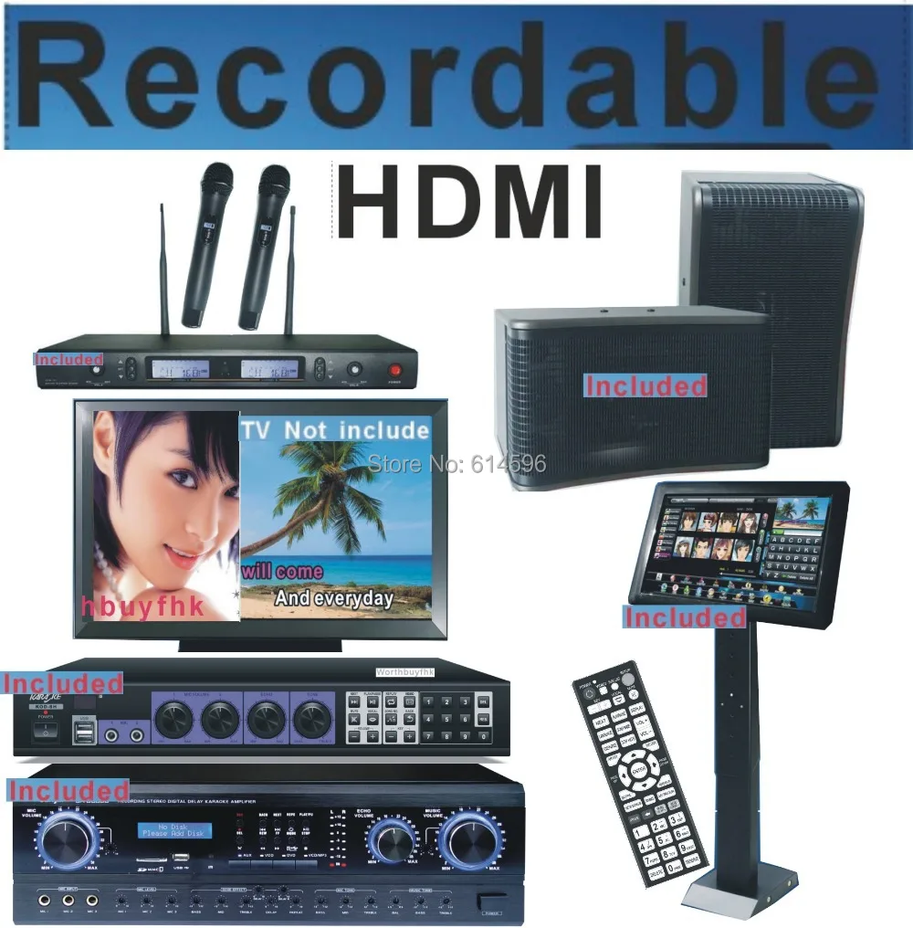 Buy HDMI KTV Karaoke On Demand System 3TB HDD+ LED