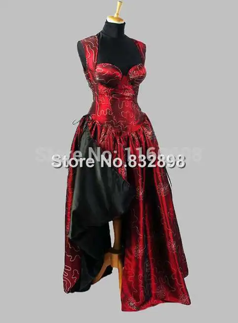 В готическом стиле, красные платья с узором, без рукавов, белого цвета, тайский шелк платье принцессы