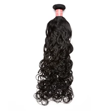 Water Wave Human Hair Weave Bundles Brazilian Virgin Hair Human Hair 1 Piece 1 Bundle Natural Color Hair Extensions CARA