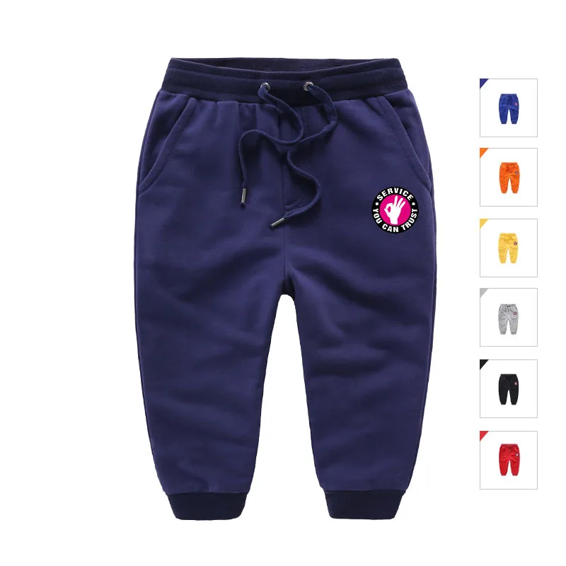 

Baby Boys Girls Running Pants Casual Cotton Sport Trousers Kids Slacks For 2-8 Years Old