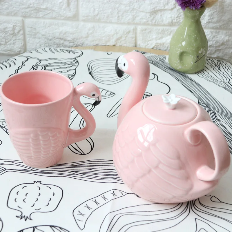 3D-Animal-Flamingos-Bird-Teapots-Super-Beauty-ins-Girl-Pink-Ceramic-Cute-Animal-Coffee-Mug-Tea