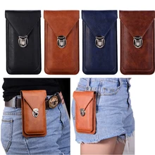 Универсальный кожаный чехол для телефона 4,7~ 6,3 дюйма, чехол с петлей на липучке для samsung Note 9 8, чехлы-бумажники для iphone XR XS Max