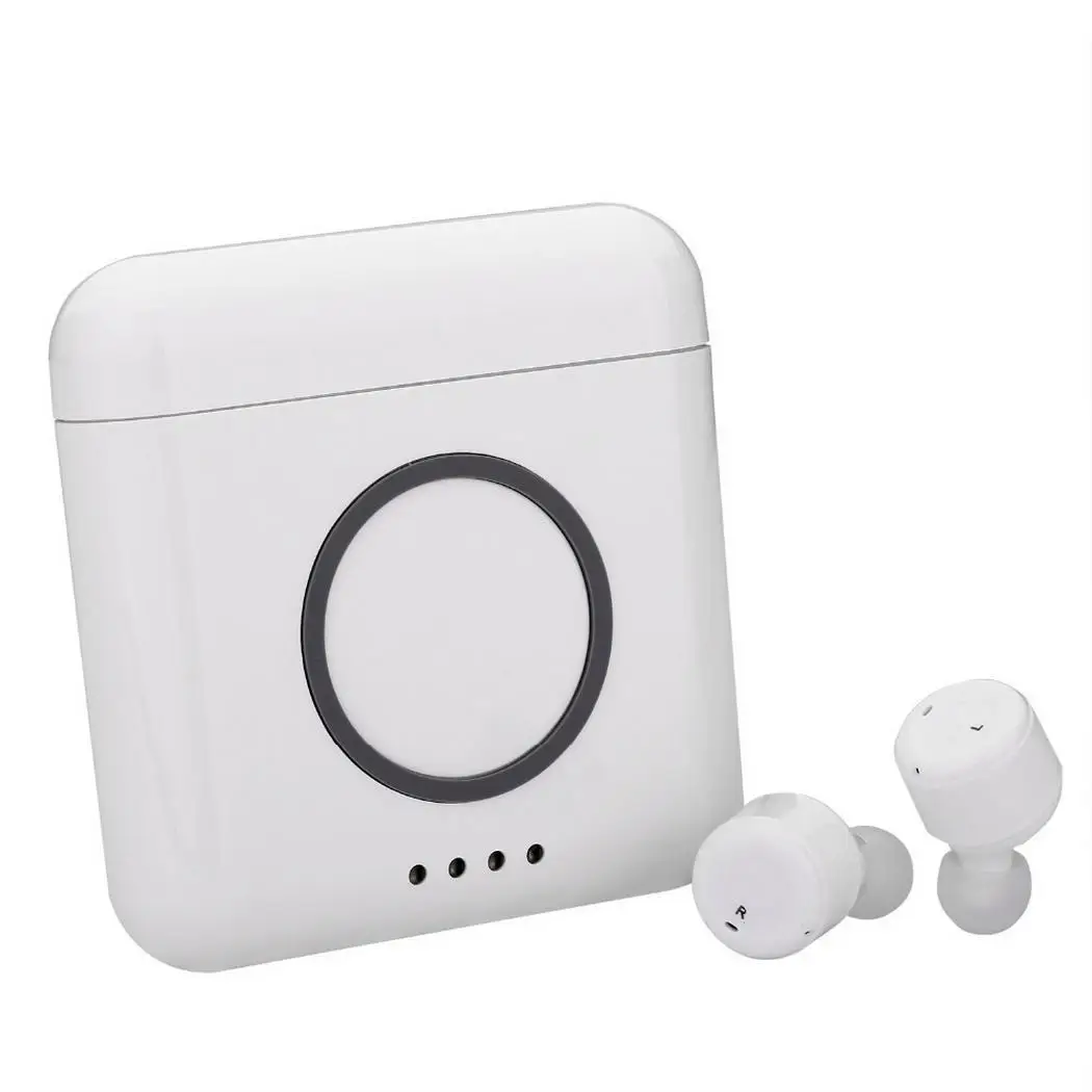 Мини Bluetooth стерео, бинауральный в ухо наушники 123dB 6 часов с набором беспроводного зарядного устройства тренажерный зал, Повседневная и т. д. 9 коробка