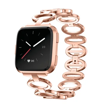 

23mm Stainless Steel Watch Band Replacement Strap for FitbitVersa Lite GDeals