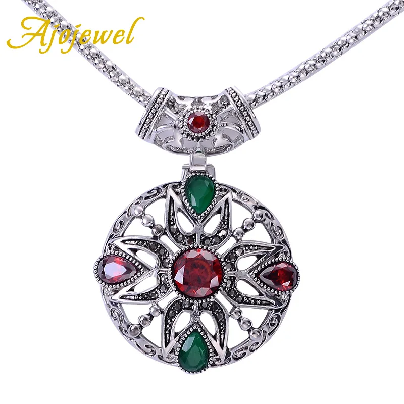 Ajojewel этнические наборы ювелирных изделий для женщин Винтажный цветок красочные