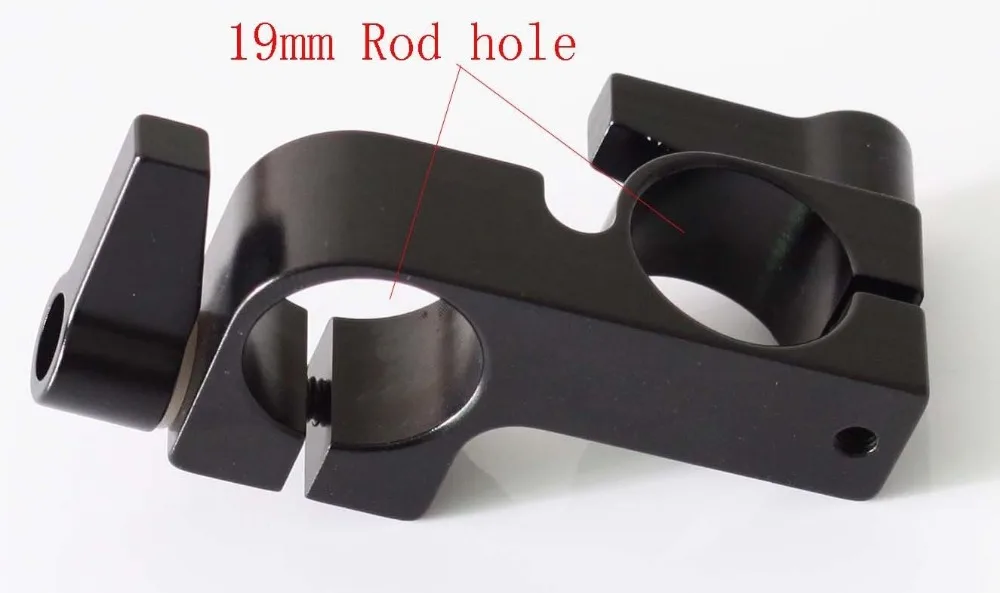 1pcs 19mm Rod Clamp for camera DSLR Rig 90 degree Support Rail System & follow focus | Электроника