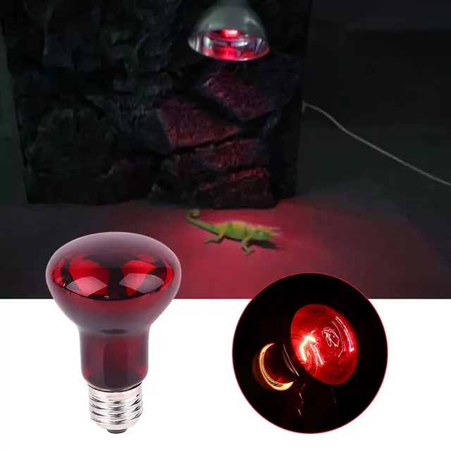 mini e27 reptile heating lamp light bulb habitat lighting pet