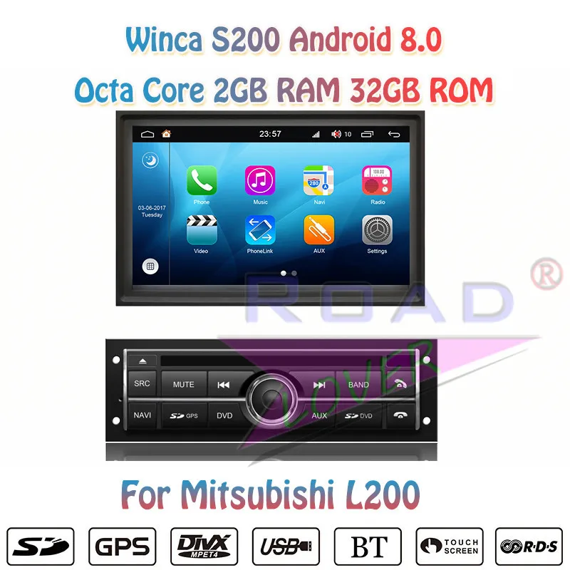 Top Winca S200 Android 8.0 Car DVD Automotive Player Radio For Mistubishi LC200 Stereo GPS Navigation Automagnitol 2 Din Octa Core 0 Top Winca S200 Android 8.0 Car DVD Automotive Player Radio For Mistubishi LC200 Stereo GPS Navigation Automagnitol 2 Din Octa Core 0