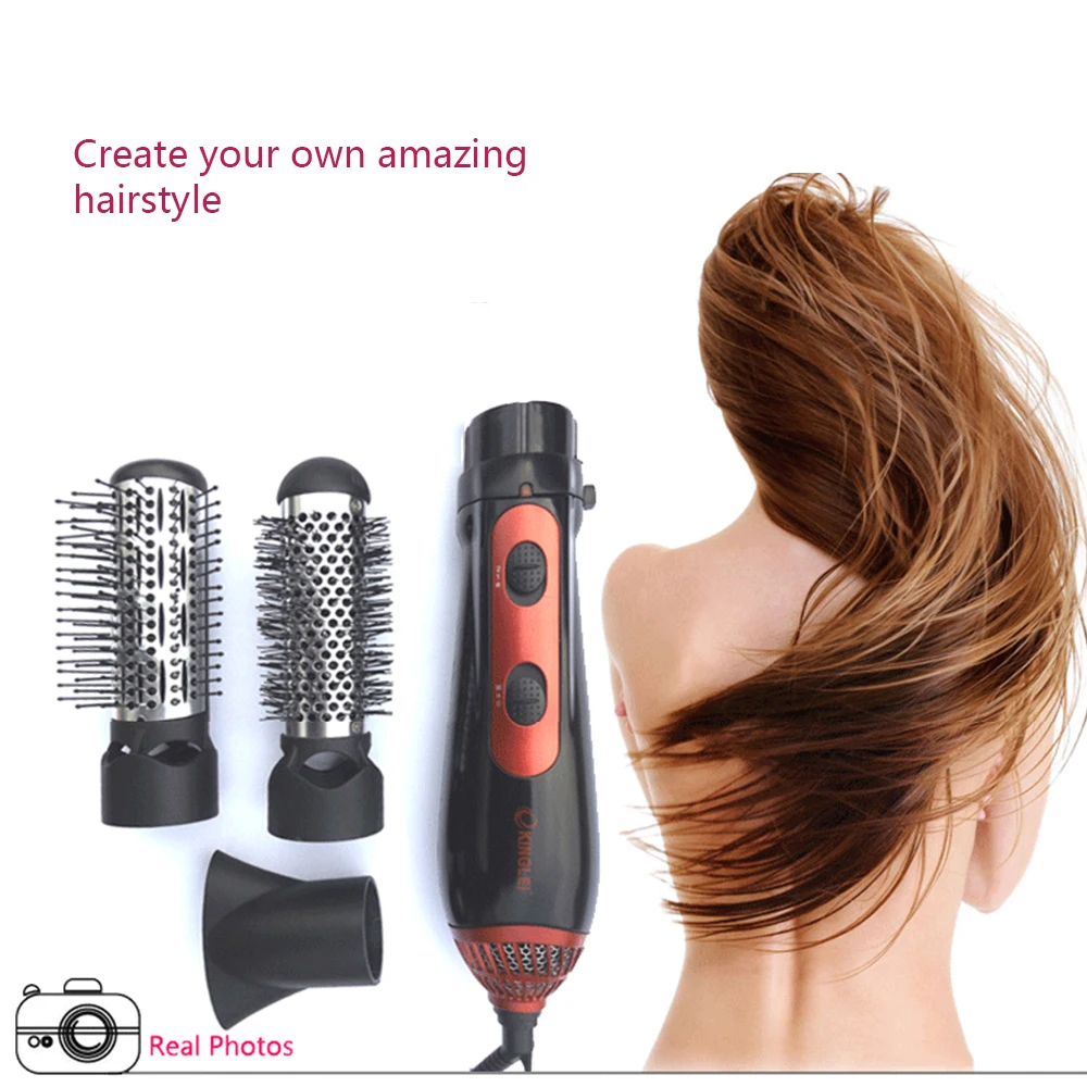 3 in 1 Multifunctional Hair Dryer Arts Rotating Brush Curler Roller Rotate  Styler Comb Styling Curling Flat iron|Styling Accessories| - AliExpress