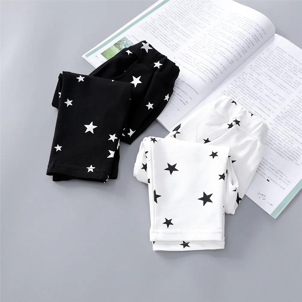 Yeedison Casual Girls Pants Cotton Warm Boys Leggings Spring Autumn Children Harem Pants Stars Print Kids Trousers Child Clothes (6)