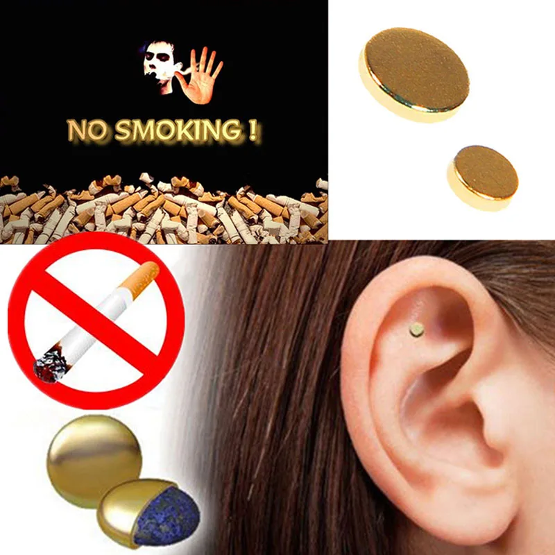 2 шт. магнит аурикулярный бросить курить Zerosmoke Акупрессура патч не сигареты здоровье терапия