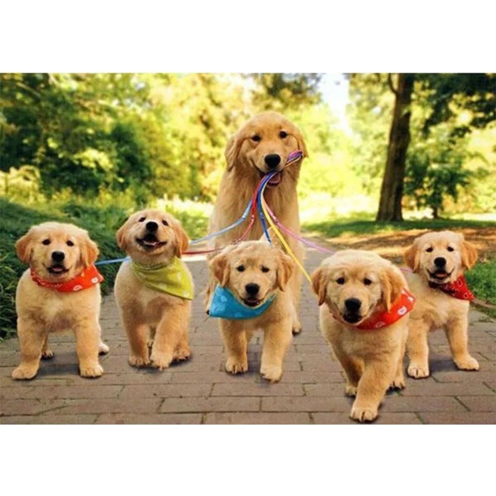 

Dog family diy diamond painting Dog group diamond painting full round Dog group daimond painting cats diamond embroidery