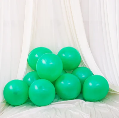 10 шт. 10 дюймов 2,2 г матовый воздушный шар "Конфетти" уплотненный латексный шарик для дня рождения воздушные шары Свадебный декор баллон события вечерние поставки - Цвет: Matte green
