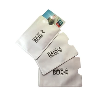 

1000pcs RFID Shielded Sleeve Card Blocking 13.56mhz IC Card Protection NFC Security Card Prevent Unauthorized Scanning