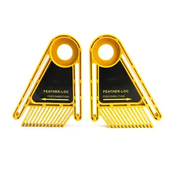 

2Pcs/set Woodworking Upgraded Multi-purpose Double Feather Board for Router Table Saws Miter Gauge Slot Accurate Scale