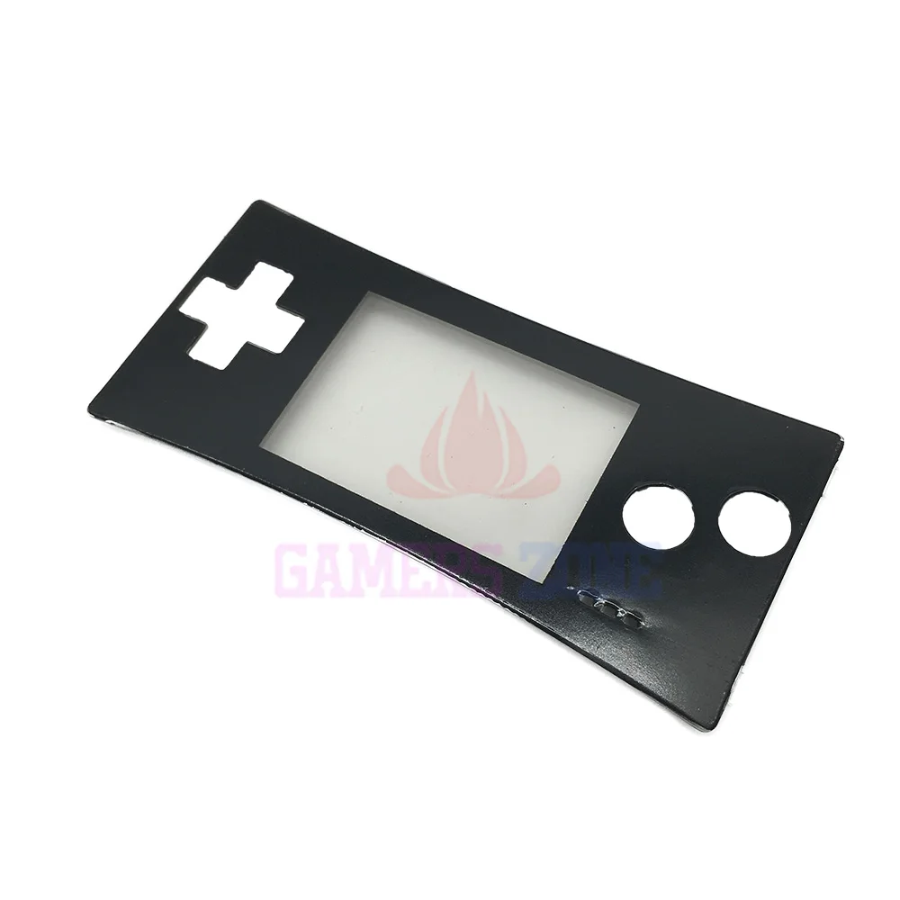 Черный, серебристый для Gameboy Micro ЗАМЕНА лицевая панель Крышка для GBM Gameboy Micro system передний чехол - Цвет: Black