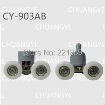 Double TwinTop & Bottom Shower Door ROLLERS Runners