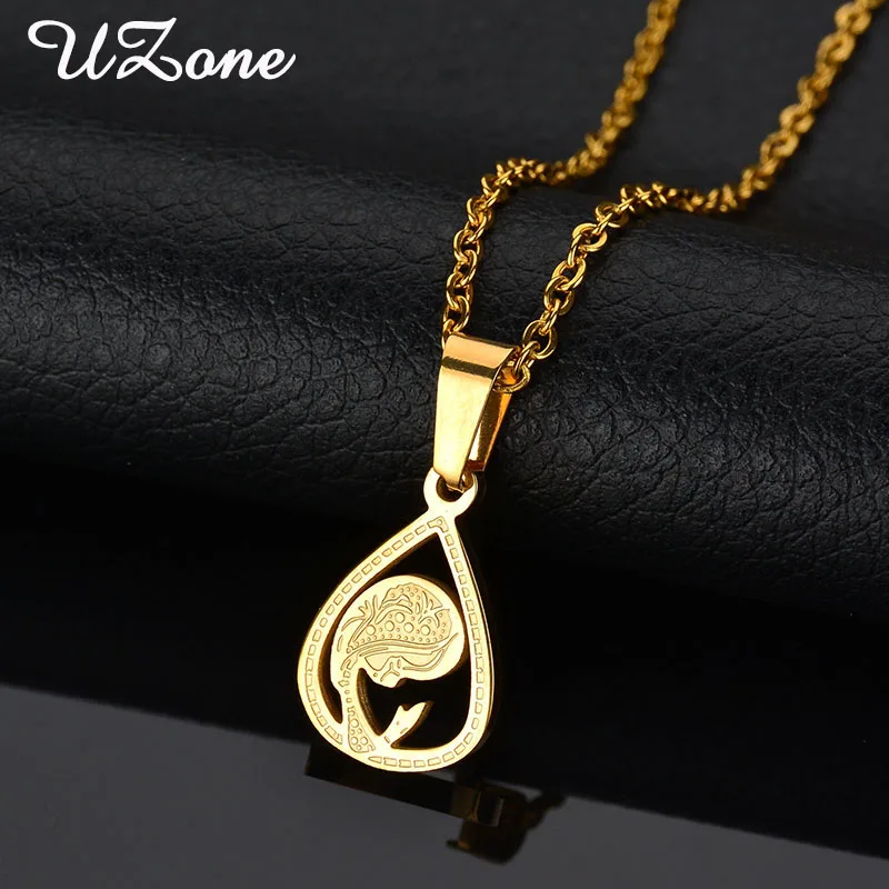 Ожерелье с кулоном из нержавеющей стали UZone|jesus piece|virgin marynecklace stainless steel |