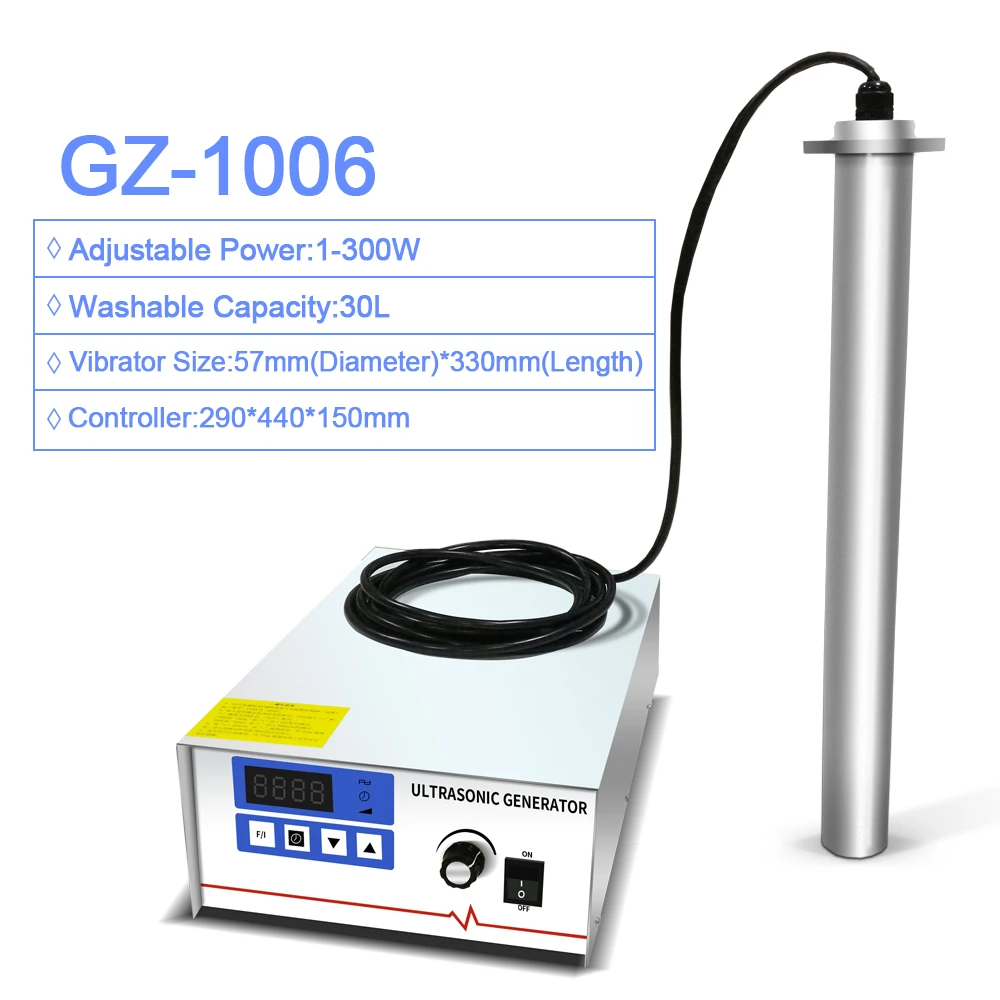 GENENG GZ-1006 Ultrasonic Cleaner Input Vibration Rod Shock Stick Hardware Circuit Board Auto Parts
