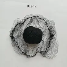 100 шт Черная невидимая маленькая сетка для укладки волос сетка для ухода за волосами 20 дюймов растягивающаяся длина