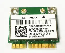 SSEA оптовая продажа для Dell dw1704 для Broadcom BCM43142HM Bcm4314 Wi-Fi Bluetooth BT 4,0 Беспроводной Половина мини PCIe карты Бесплатная доставка