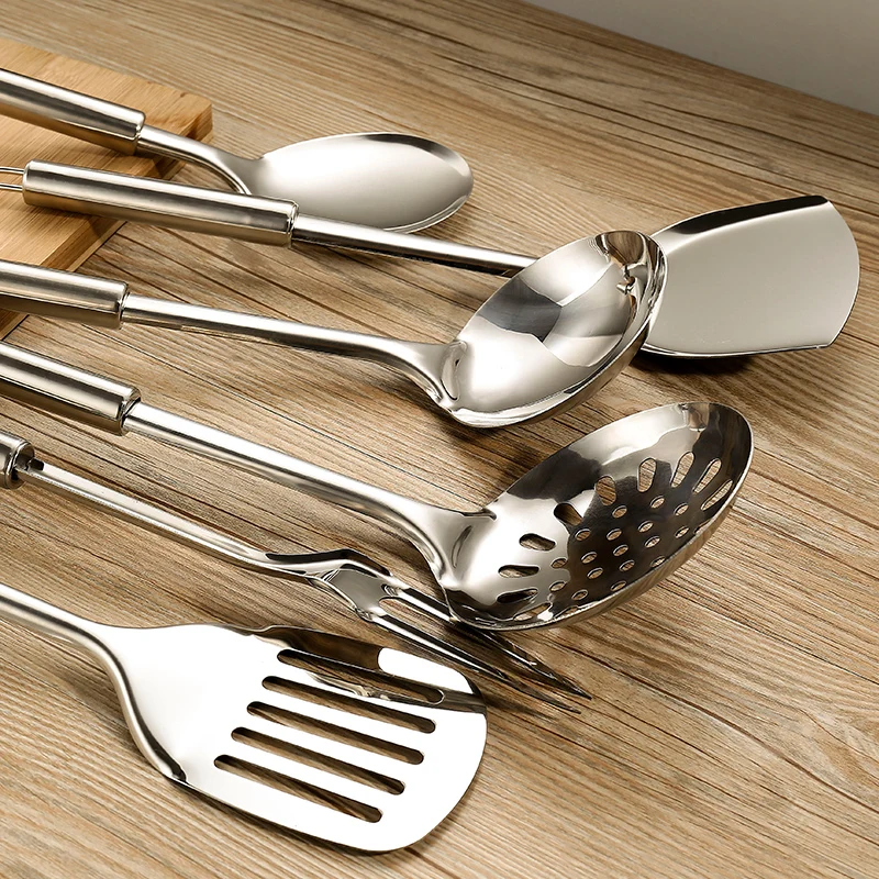 6pcs Kitchen Utensil Set Stainless Steel Kitchen Cooking Tools Upscale Kitchenware Cookware Kitchen Accessories Spatula Spoon 6pcs Kitchen Utensil Set Stainless Steel Kitchen Cooking Tools Upscale Kitchenware Cookware Kitchen Accessories Spatula Spoon