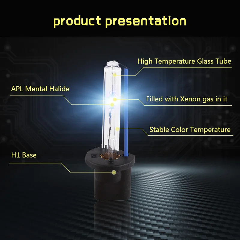 2 шт. HID ксеноновые лампы H7 H1 H11 H3 H8 HB4 HB5 880 881 9005 9006 для автомобильных фар чистый белый налобный фонарь замена лампы D020